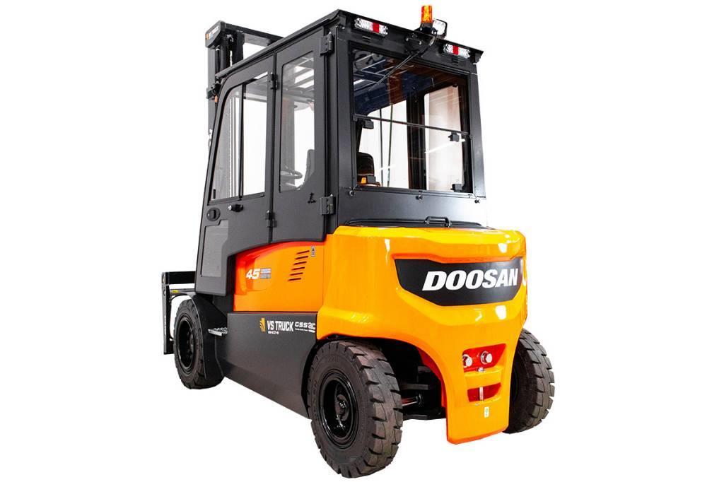Doosan B45X-7, Ny 4,5-tons elmotviktstruck med hytt Elektriske trucker