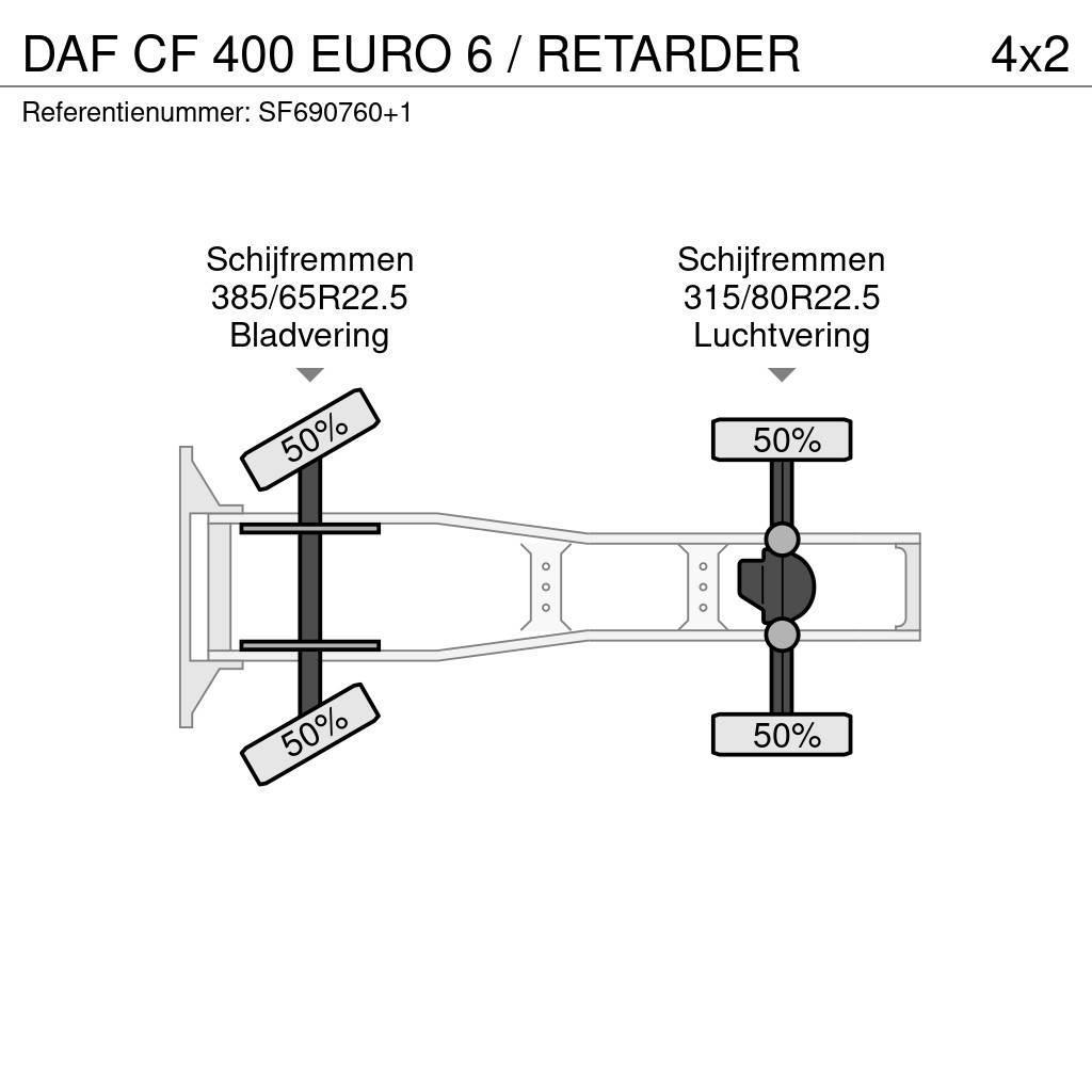 DAF CF 400 EURO 6 / RETARDER Trekkvogner
