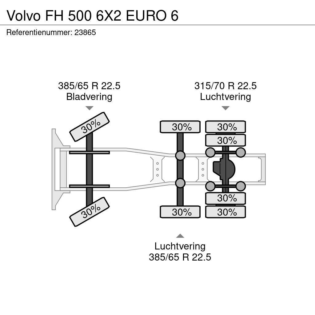 Volvo FH 500 6X2 EURO 6 Trekkvogner