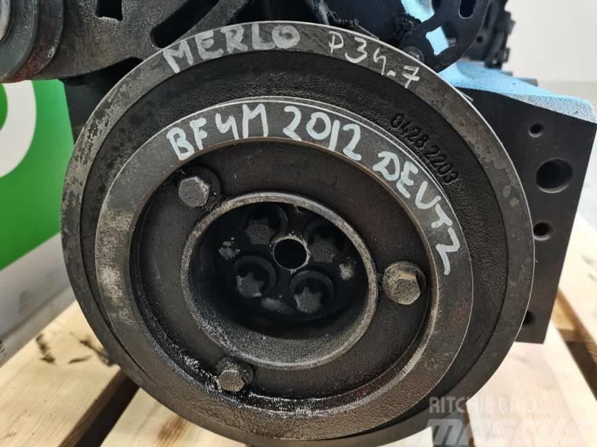 Merlo P 34.7 {Deutz BF4M 2012}pulley wheel Motorer