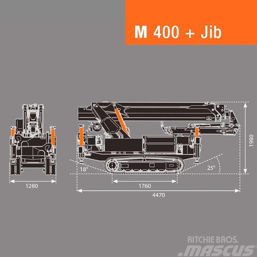 BG Lift M400 Minikraan / Mini-rupskraan / Glaskraan Minikraner