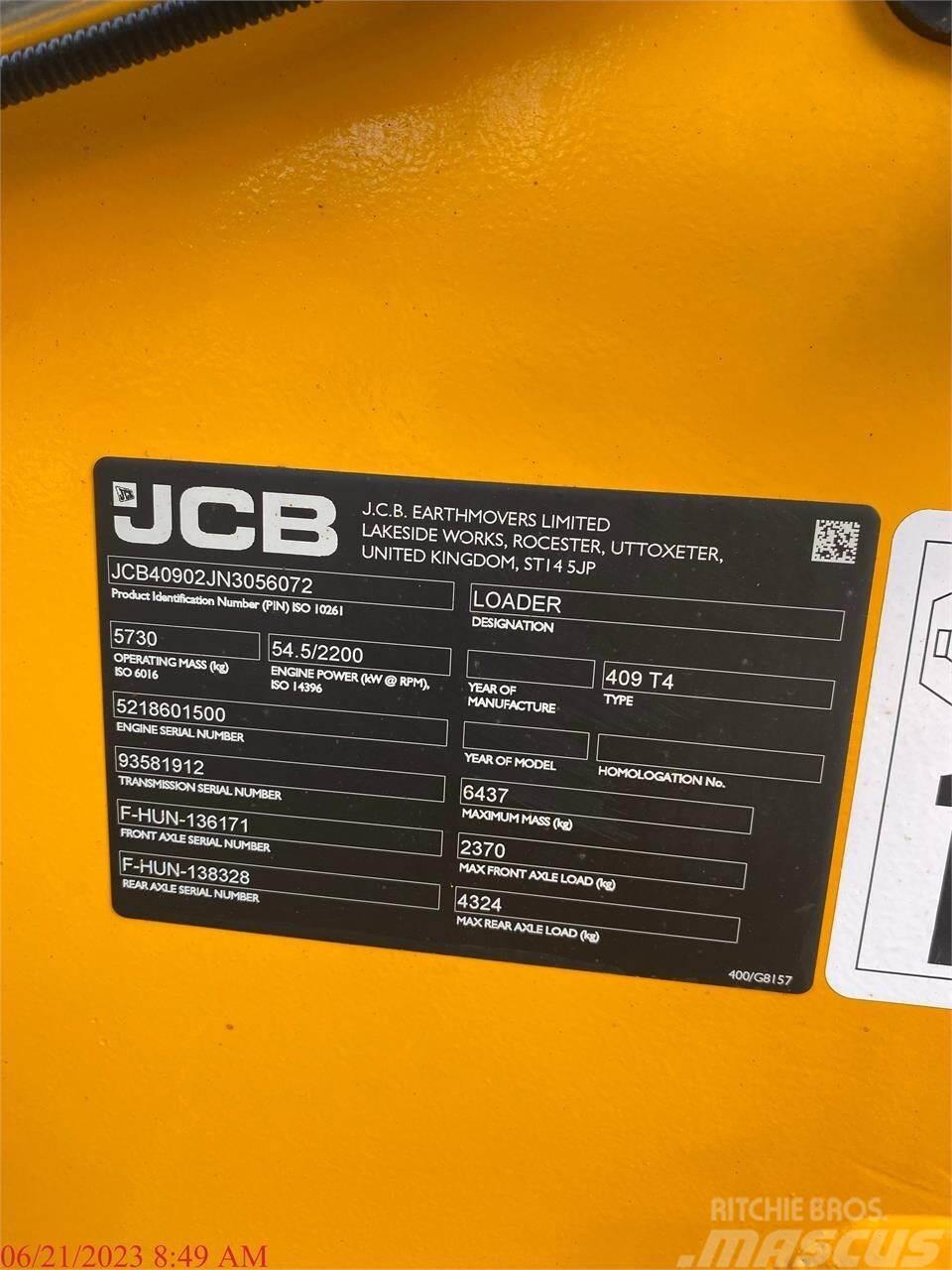 JCB 409 Hjullastere