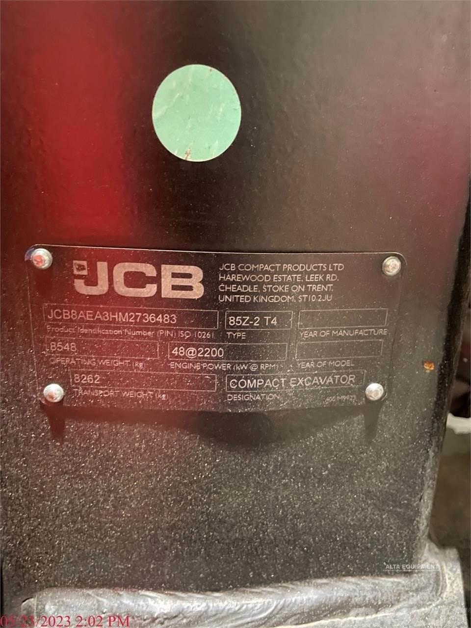JCB 85Z-2 Beltegraver