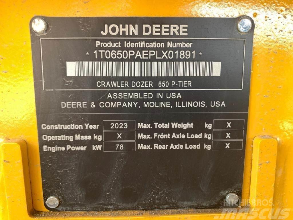 John Deere 650P LGP Dozere Beltegående