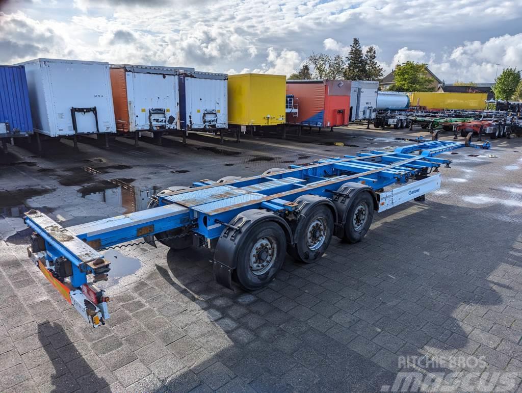 Krone SD 27 3-Assen BPW - LiftAxle - DiscBrakes - 5510kg Containerchassis Semitrailere
