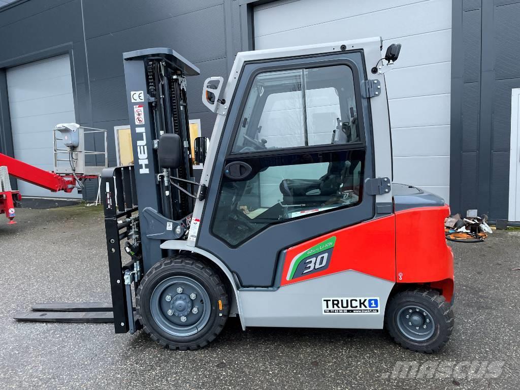 Heli 3,0 tonns Lithium el. truck - 4,7 m LH (PÅ LAGER) Elektriske trucker