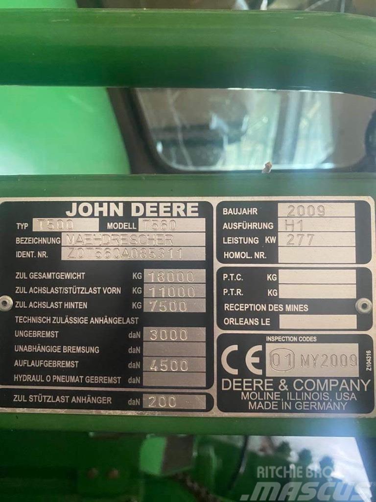 John Deere T 560 Skurtreskere