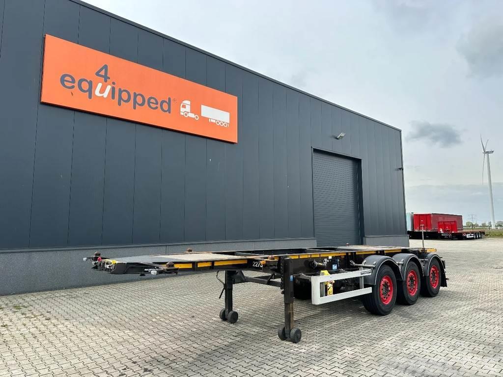 Burg 20FT ADR-Chassis, empty weight: 3.690kg, SAF INTRA Containerchassis Semitrailere