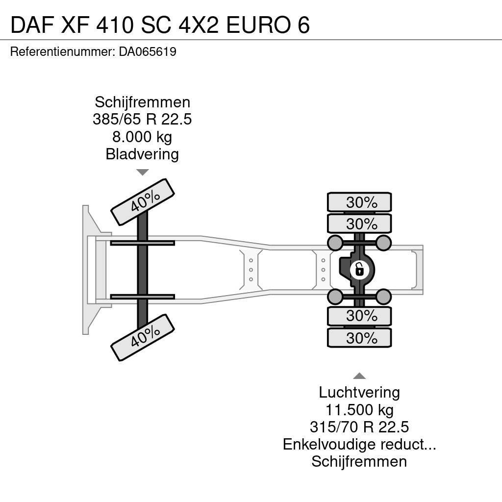 DAF XF 410 SC 4X2 EURO 6 Trekkvogner