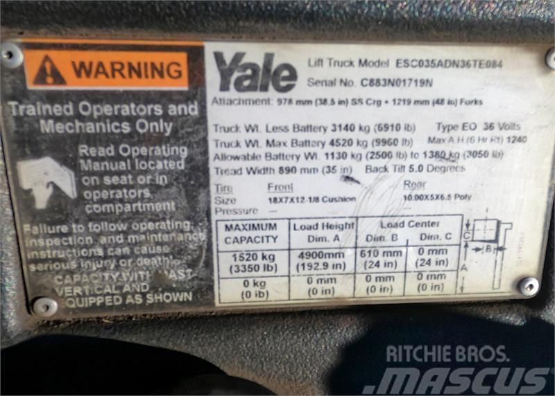 Yale ESC035AC Elektriske trucker