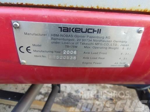 Takeuchi TB175W MINI EXCAVATOR. THIS MACHINE IS FIRE DAMA Minigravere <7t