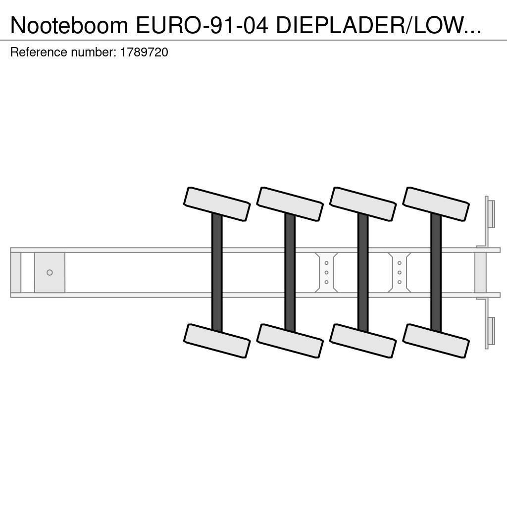Nooteboom EURO-91-04 DIEPLADER/LOWLOADER/TIEFLADER Brønnhenger semi