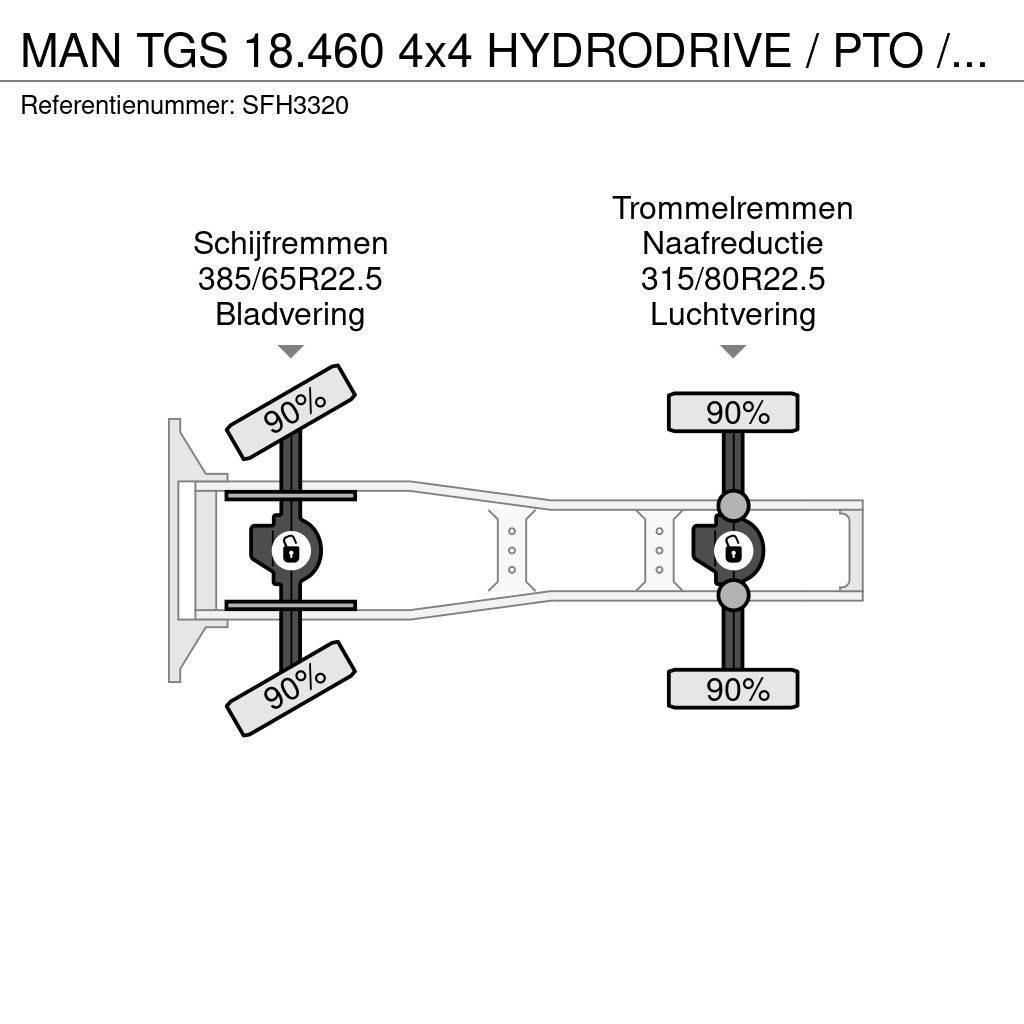MAN TGS 18.460 4x4 HYDRODRIVE / PTO / GROS PONTS - BIG Trekkvogner