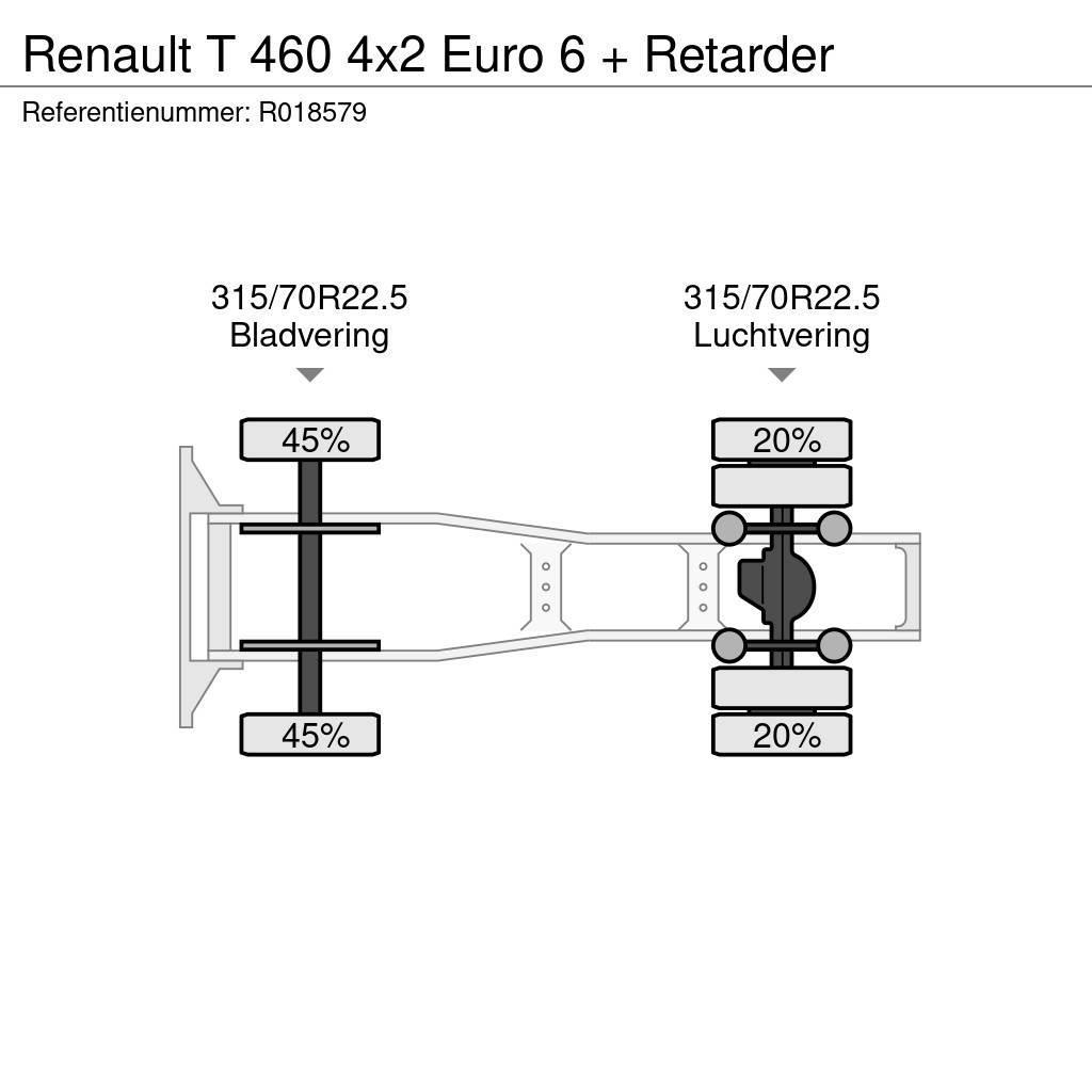 Renault T 460 4x2 Euro 6 + Retarder Trekkvogner