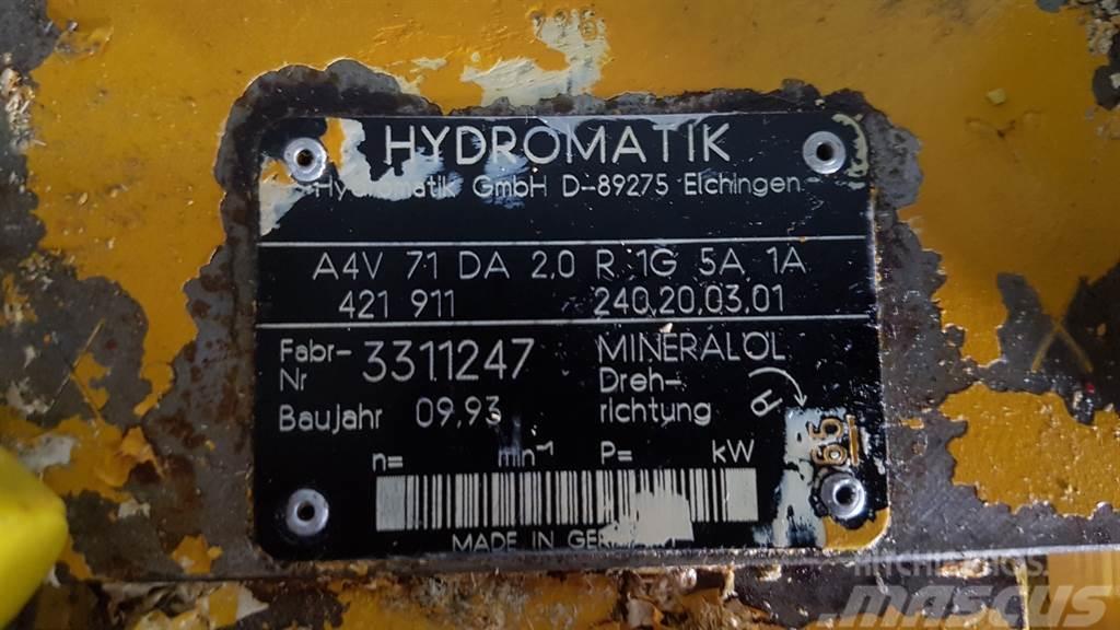 Ahlmann AZ9/AZ10-Hydromatik A4V71DA2.0R1G5A1A-Drive pump Hydraulikk