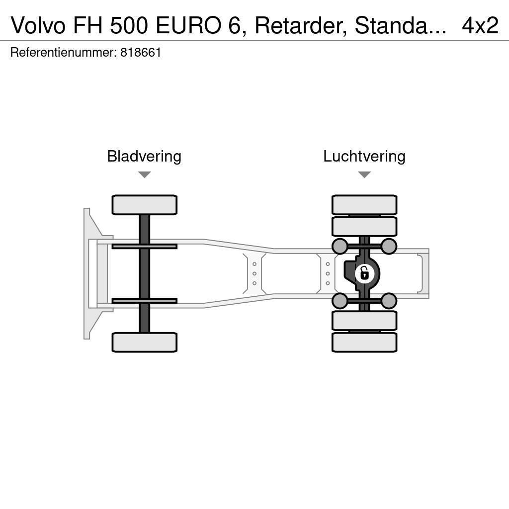 Volvo FH 500 EURO 6, Retarder, Standairco Trekkvogner