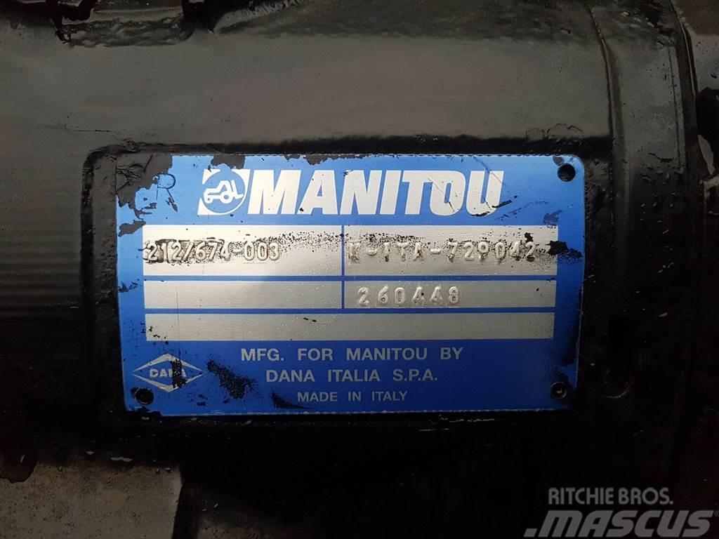 Manitou MT1840-Spicer Dana 212/674-003-Axle/Achse/As Aksler