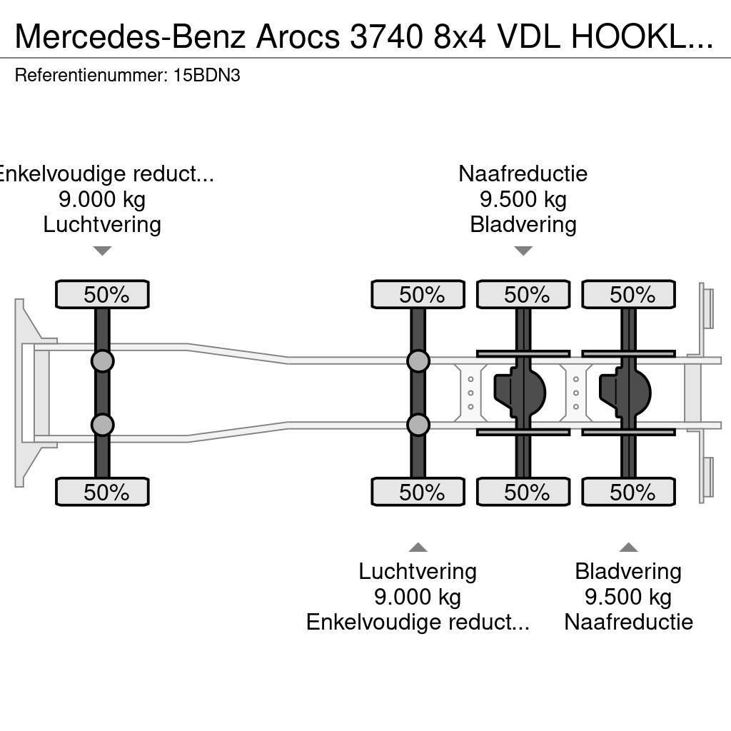 Mercedes-Benz Arocs 3740 8x4 VDL HOOKLIFT! TOP!HAAKARM/CONTAINER Krokbil