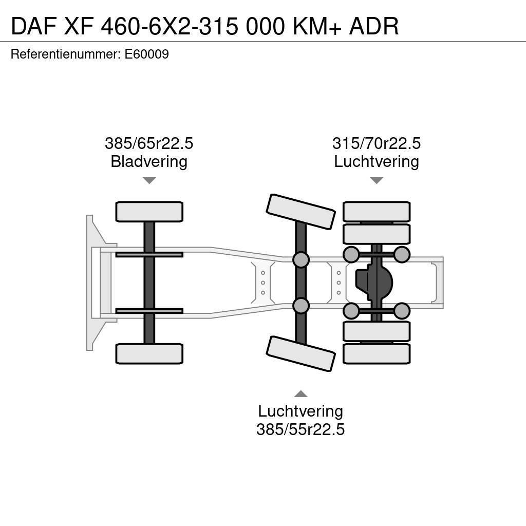 DAF XF 460-6X2-315 000 KM+ ADR Trekkvogner
