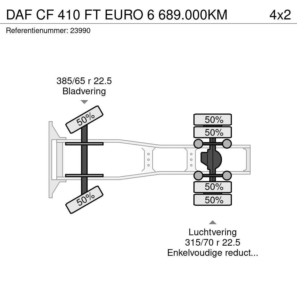 DAF CF 410 FT EURO 6 689.000KM Trekkvogner