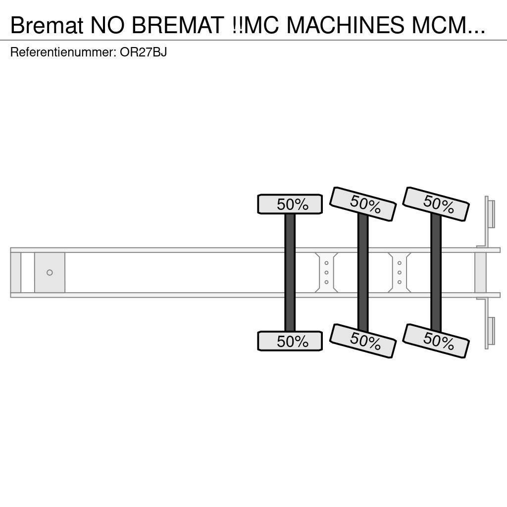  Bremat NO BREMAT !!MC MACHINES MCM-339-ST-S2!!CEME Andre semitrailere