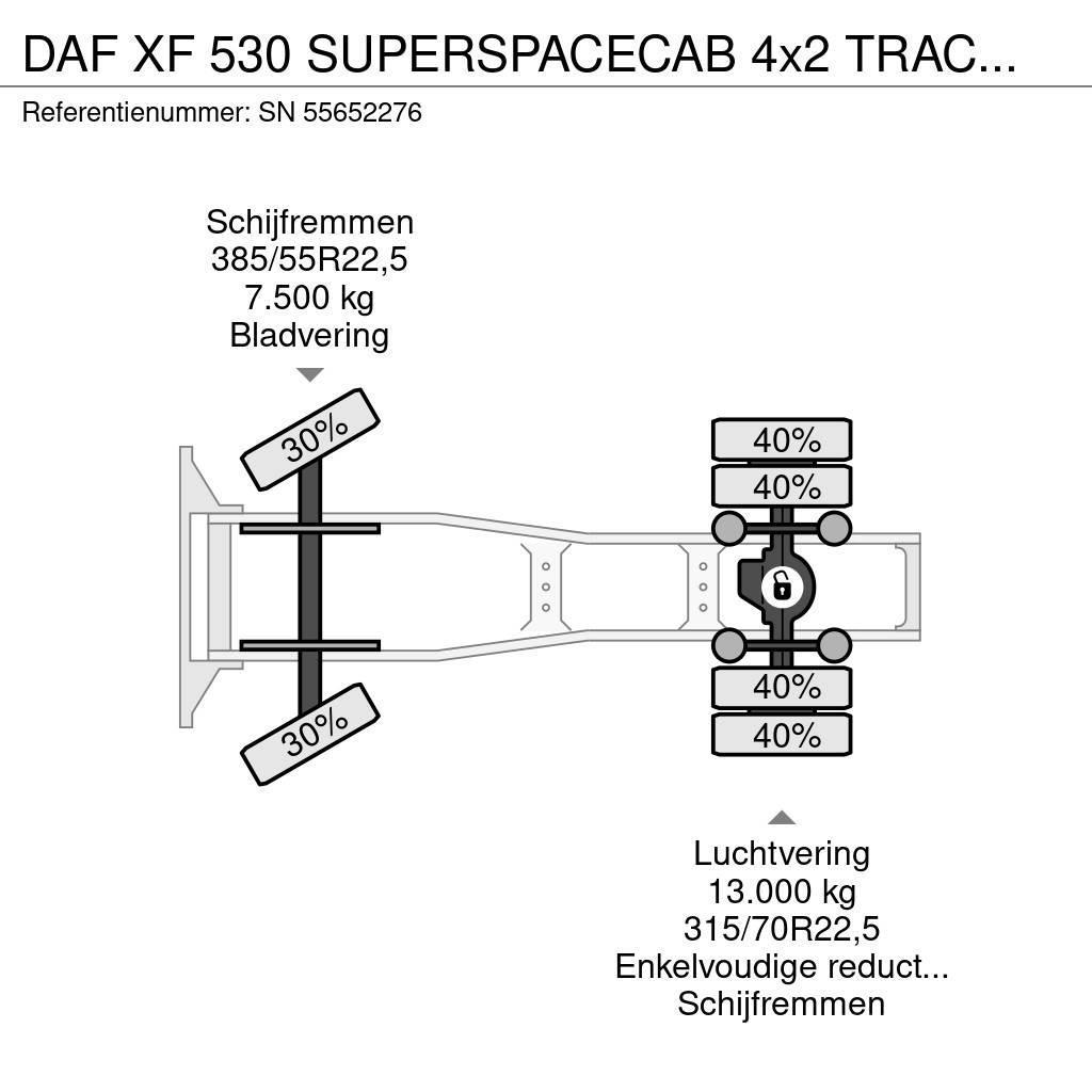 DAF XF 530 SUPERSPACECAB 4x2 TRACTOR UNIT (EURO 3 / ZF Trekkvogner