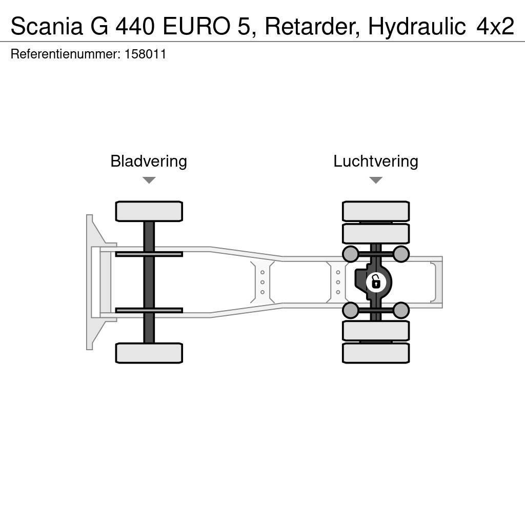 Scania G 440 EURO 5, Retarder, Hydraulic Trekkvogner