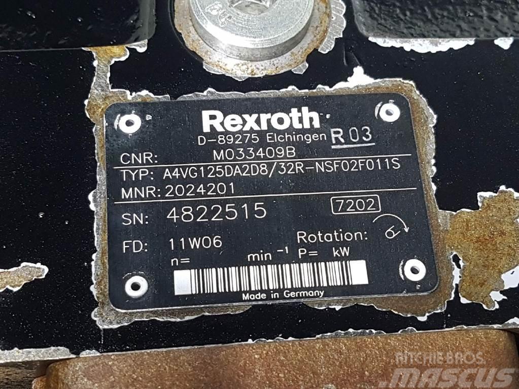 Rexroth A4VG125DA2D8/32R-M033409B / R902024201-Drive pump Hydraulikk