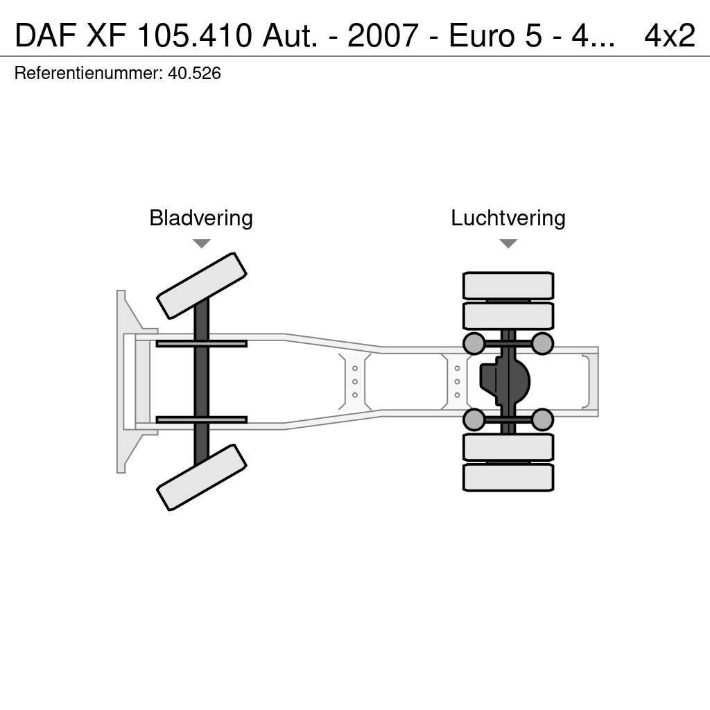 DAF XF 105.410 Aut. - 2007 - Euro 5 - 40.526 Trekkvogner