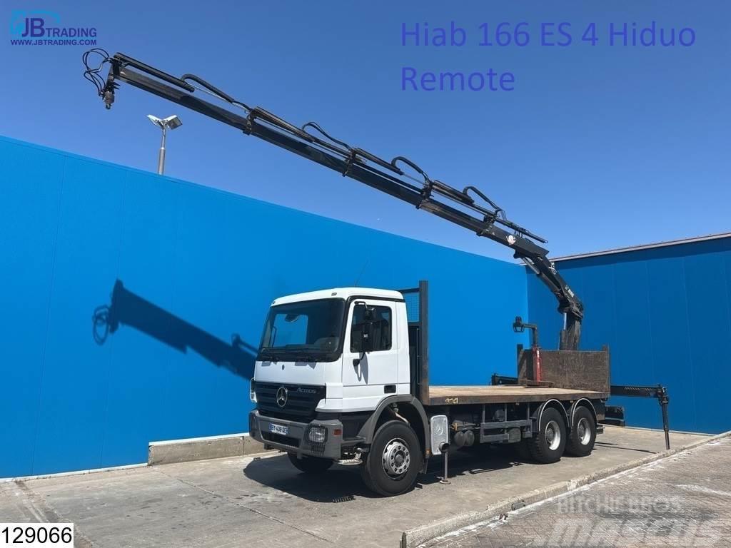Mercedes-Benz Actros 2632 6x4, Hiab, Remote, 3 Pedals, Steel Sus Flatbed / Dropside trucks