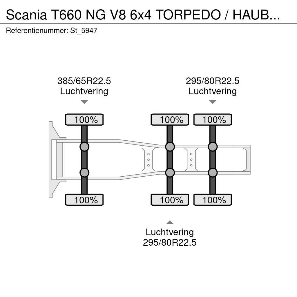 Scania T660 NG V8 6x4 TORPEDO / HAUBER / NEW ! Trekkvogner