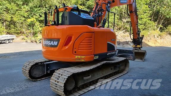 Doosan DX140LCR m/GULLAVTAL Beltegraver
