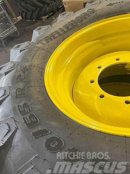 John Deere Hjul par: Trelleborg 2023 540/65R24 gul Dekk, hjul og felger