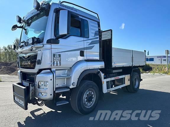 MAN TGS 18.360 4x4 brøytebil med Zetterberg tippkasse Tippbil