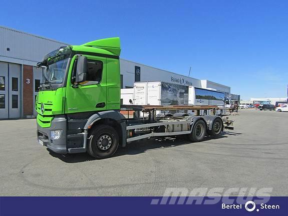 Mercedes-Benz ANTOS2545L Lagab hydraulisk løft contramme Containerbil