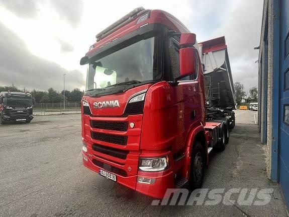 Scania R 580 A6x4HA Bil + henger Trekkvogner
