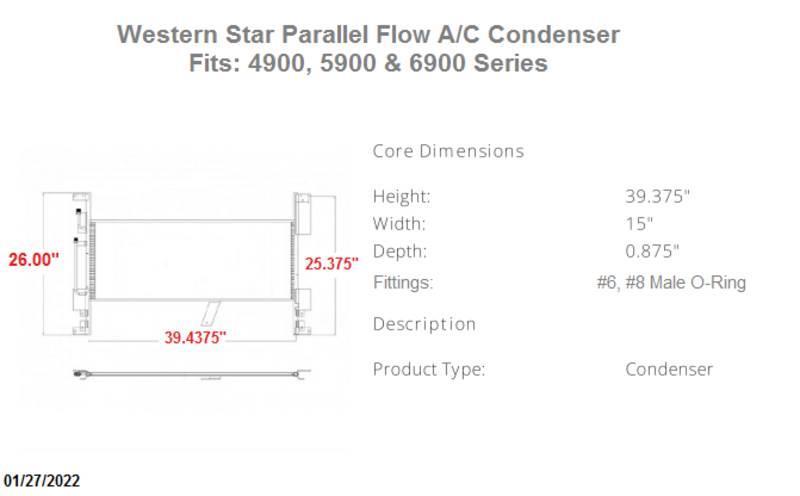 Western Star 4900 Series Andre komponenter