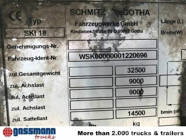Schmitz SKI 18 SL06-7.2 Alumulde mit Stahlboden ca. 25m³ Tippsemi