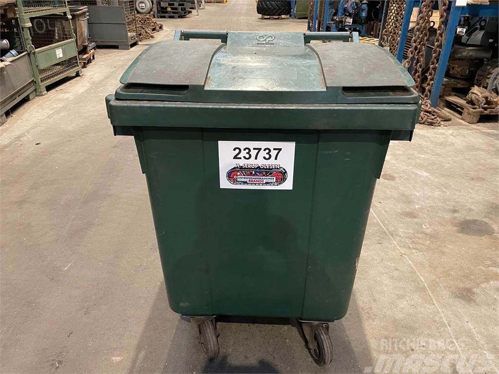  Affaldscontainere med låg og hjul - 400 ltr - 4 st Andre komponenter