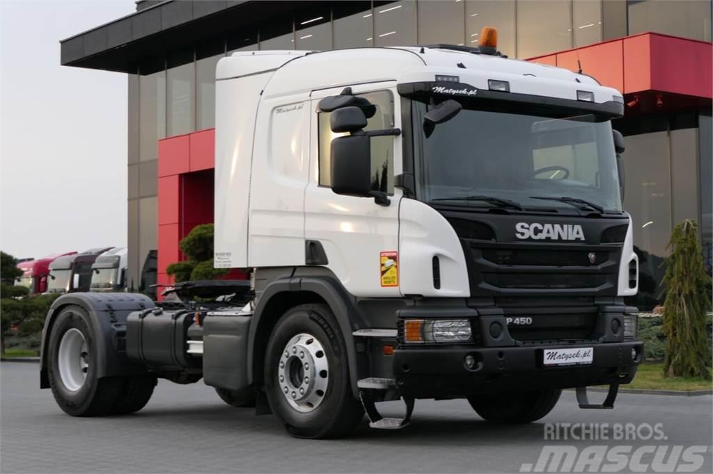 Scania P 450 / RETARDER / HYDRAULIKA / NISKA KABINA / WAG Trekkvogner