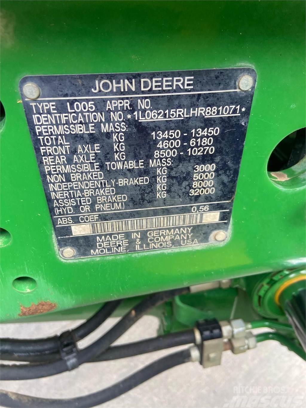 John Deere 6215R Traktorer