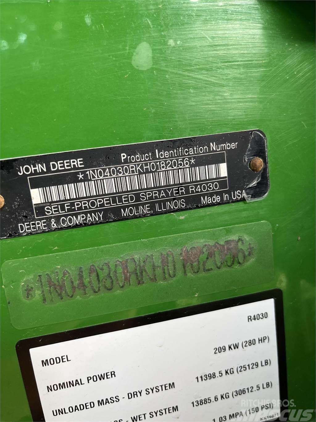 John Deere R4030 Slepesprøyter