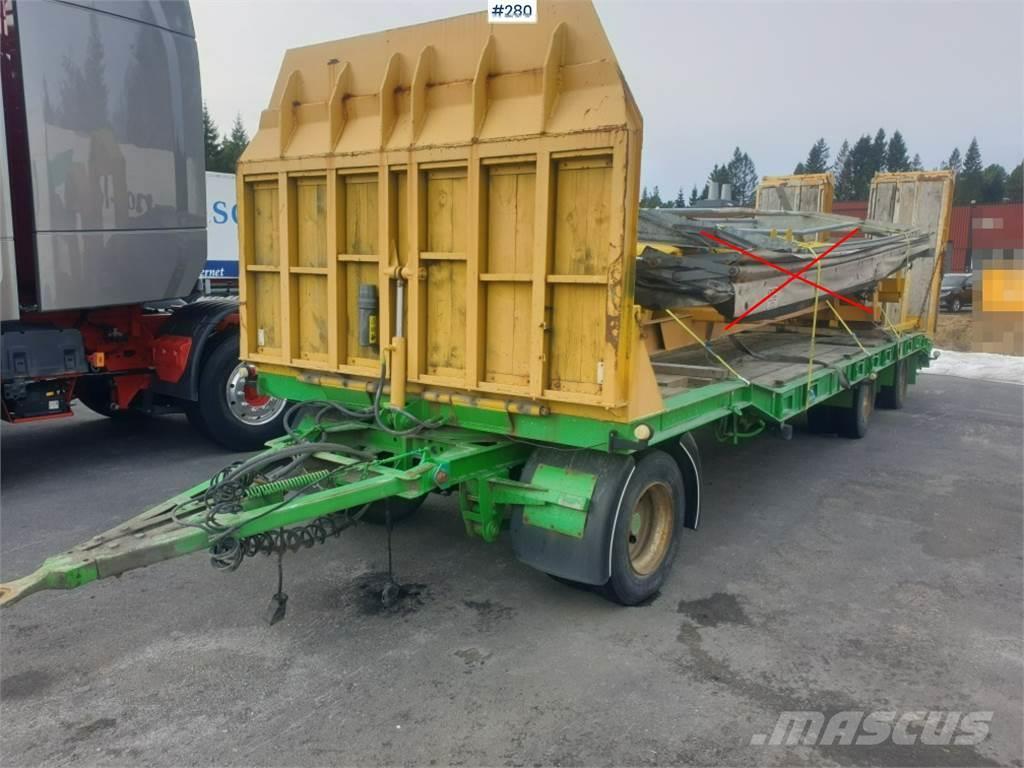 Goldhofer machine trailer with steel suspension. Andre hengere