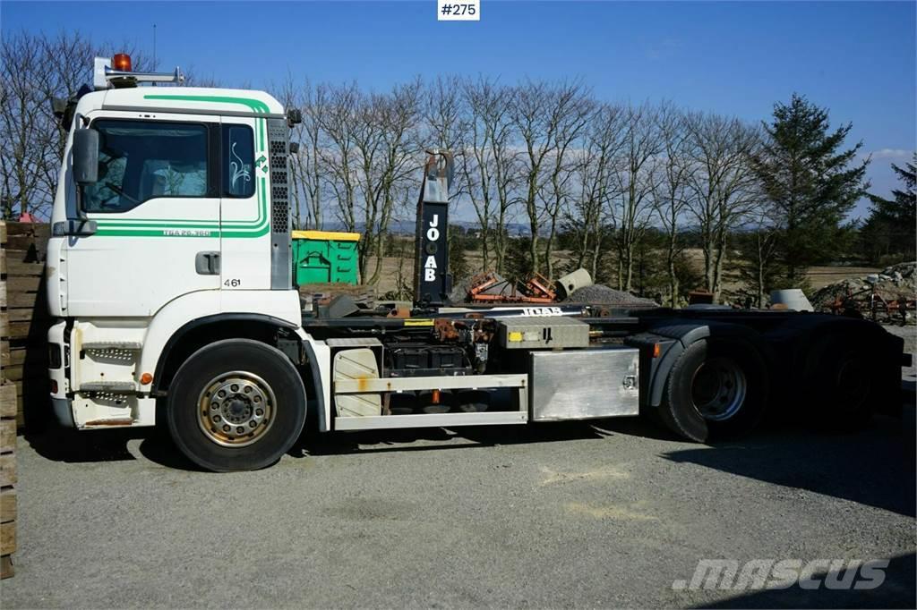MAN TGA 26.360 6x2 Joab 20t hooklift. Engine defect. 3 Krokbil