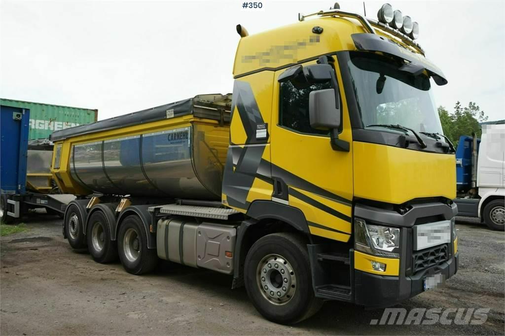 Renault C520 Tridem asphalt truck with trailer. Low mileag Tippbil