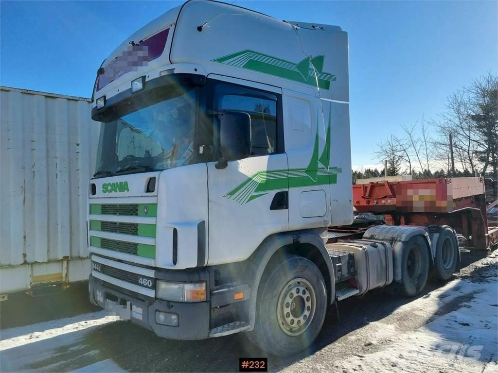 Scania 144L 460 6x2 Manual Transmission. Recently eu-app Trekkvogner