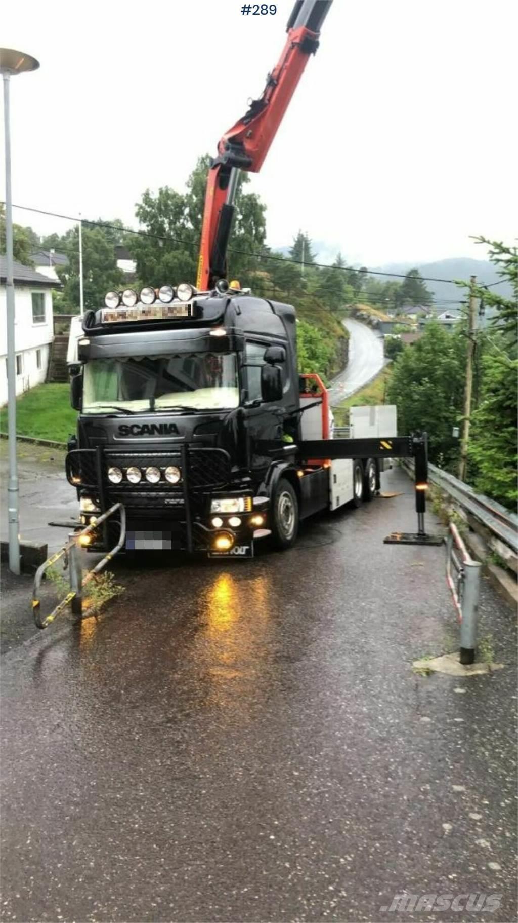 Scania G490 6x2. Palfinger PK 27002 and extension og load Kranbil