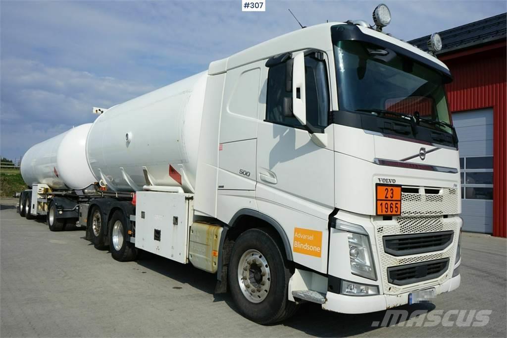Volvo FH 500 6x2 LPG Truck with trailer. Tankbiler