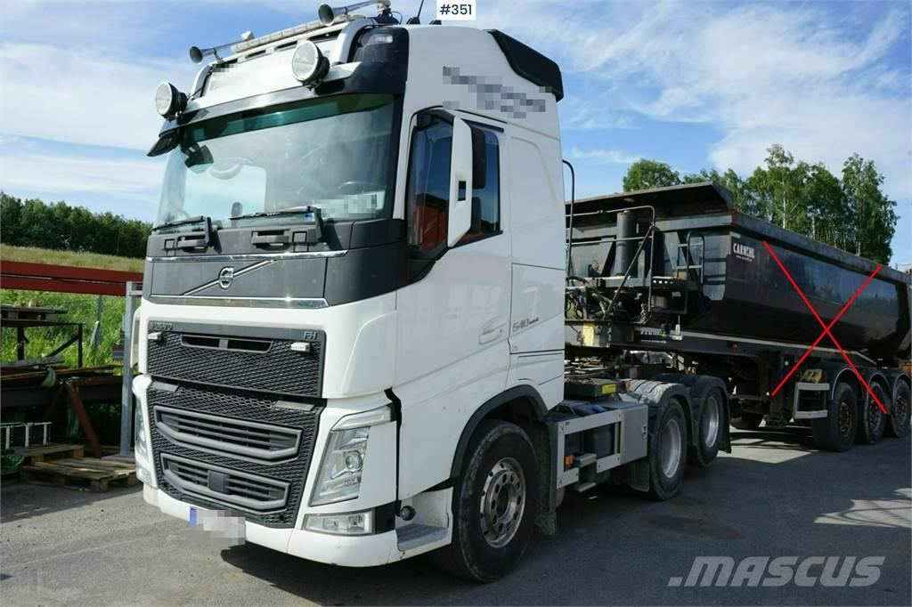 Volvo FH 540 6x4 Combi with asphalt tipper box and fifth Tippbil