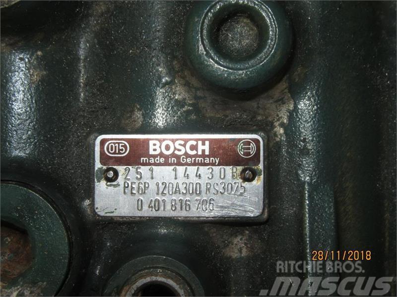  - - -  Mann Bosch brændstofpumpe Skurtresker tilbehør